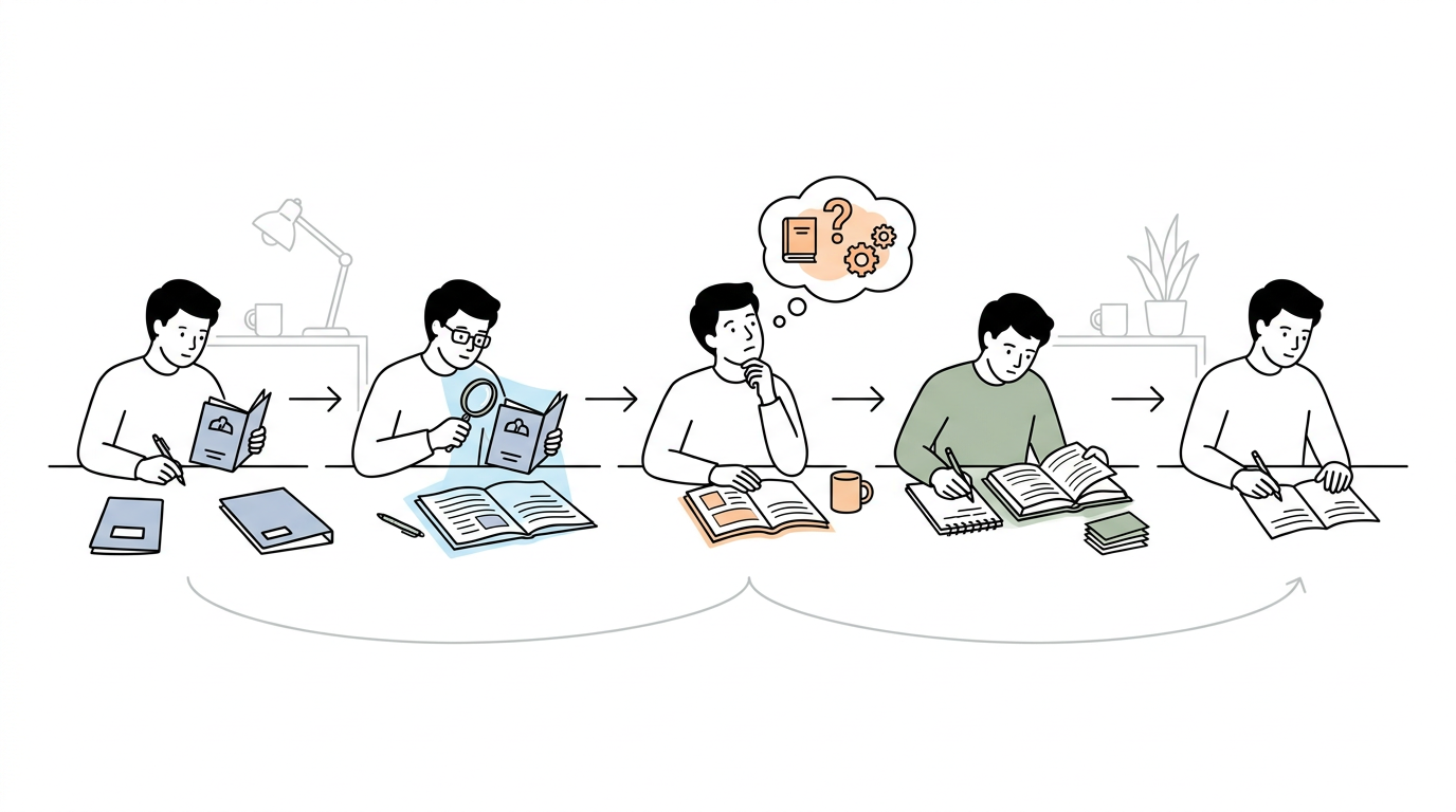 Educational illustration explaining How should you use past papers and mark schemes? in How Is Cambridge IGCSE Physics 0625 Assessed?